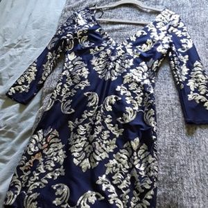 Long Sleeve Sequin Dress